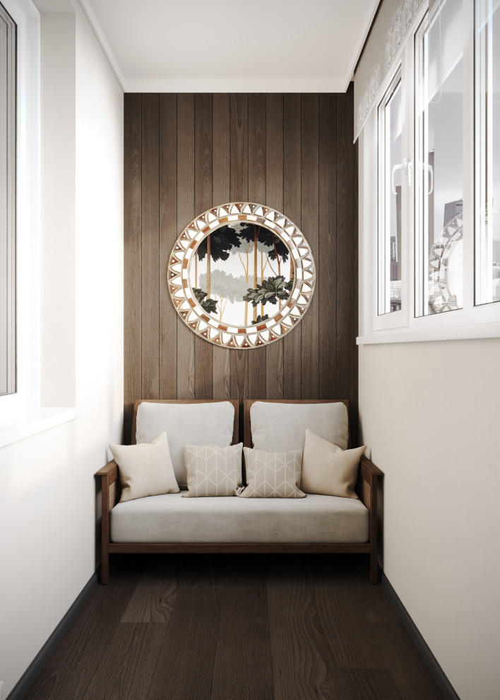 Дизайн мастер-спальни с балконом