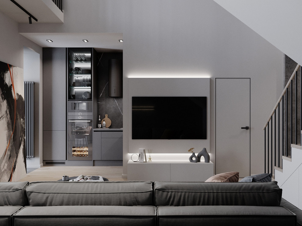 Двухуровневая квартира в ЖК Левобережный Лайф