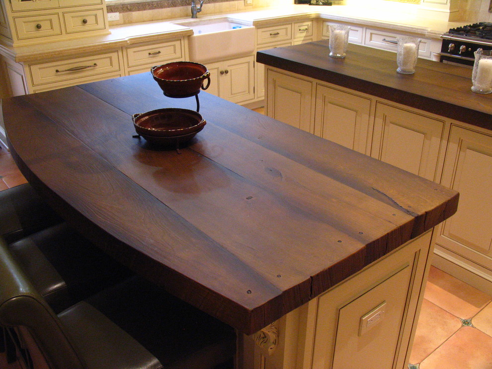 Woodform Concrete Kitchen Traditional Kitchen New York By