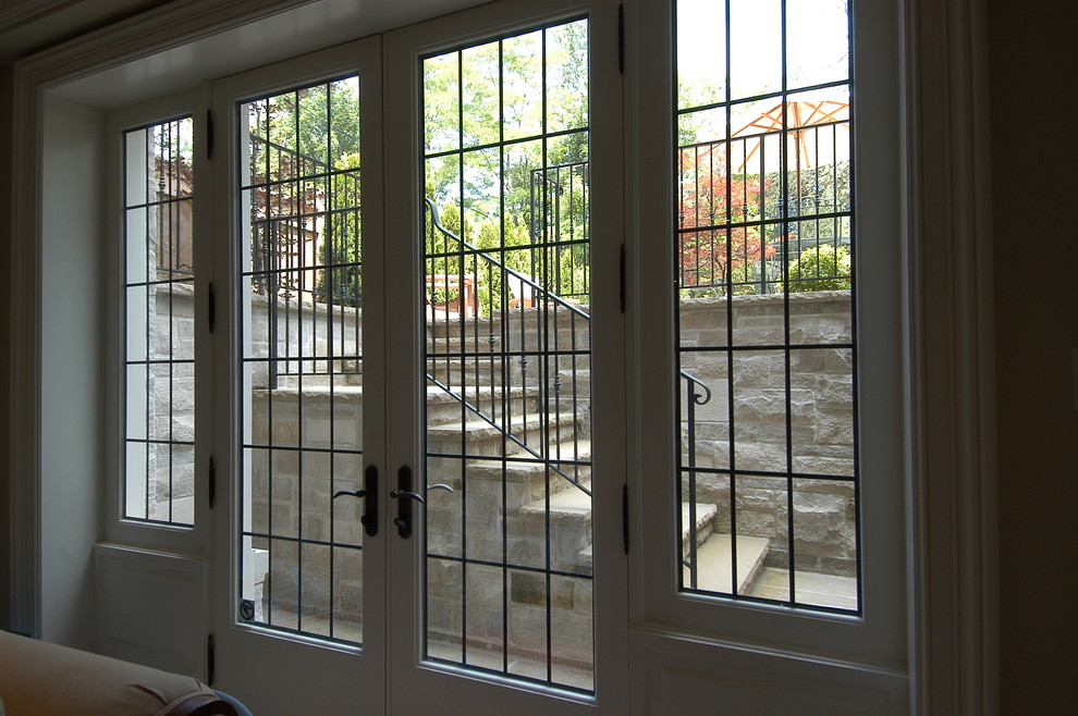 French Patio Doors Transitional Basement Toronto by Brenlo Ltd.