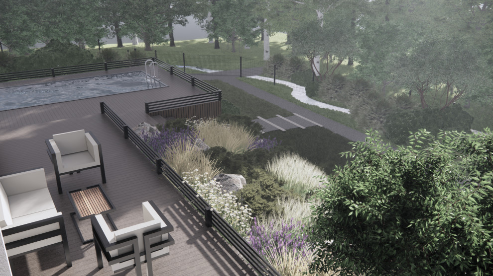 Вид с террасы 2 этажа