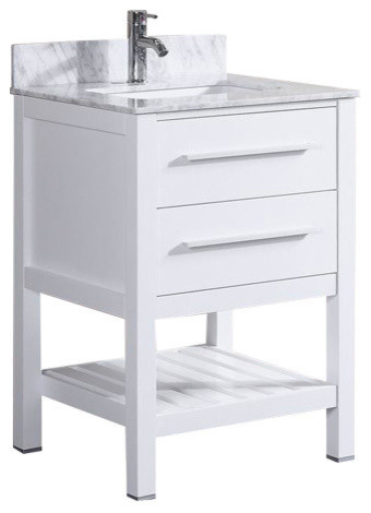 24 Bathroom Vanity With Backsplash 24" white bathroom vanity with marble top & backsplash 24 Bathroom Vanity With Backsplash 24" white bathroom vanity with marble top & backsplash
