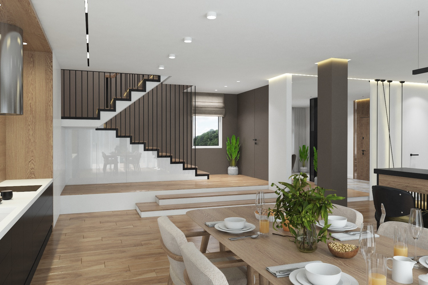 Гостиная в загородном коттедже