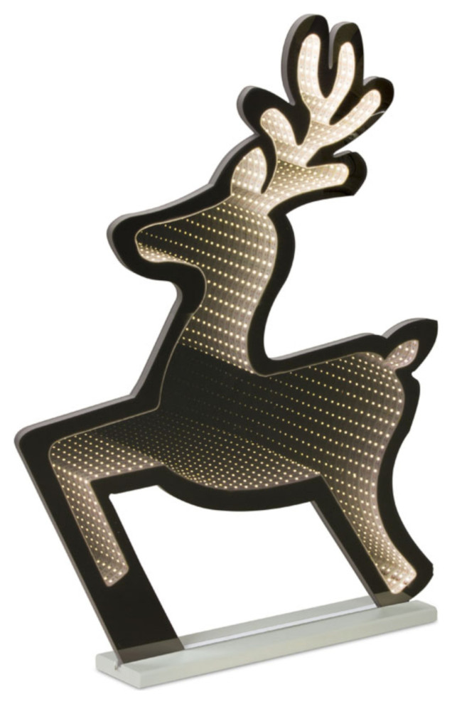 Infinity Light Deer 27.5"L x 33"H Acrylic/EVA Holiday Accents And Figurines by Melrose