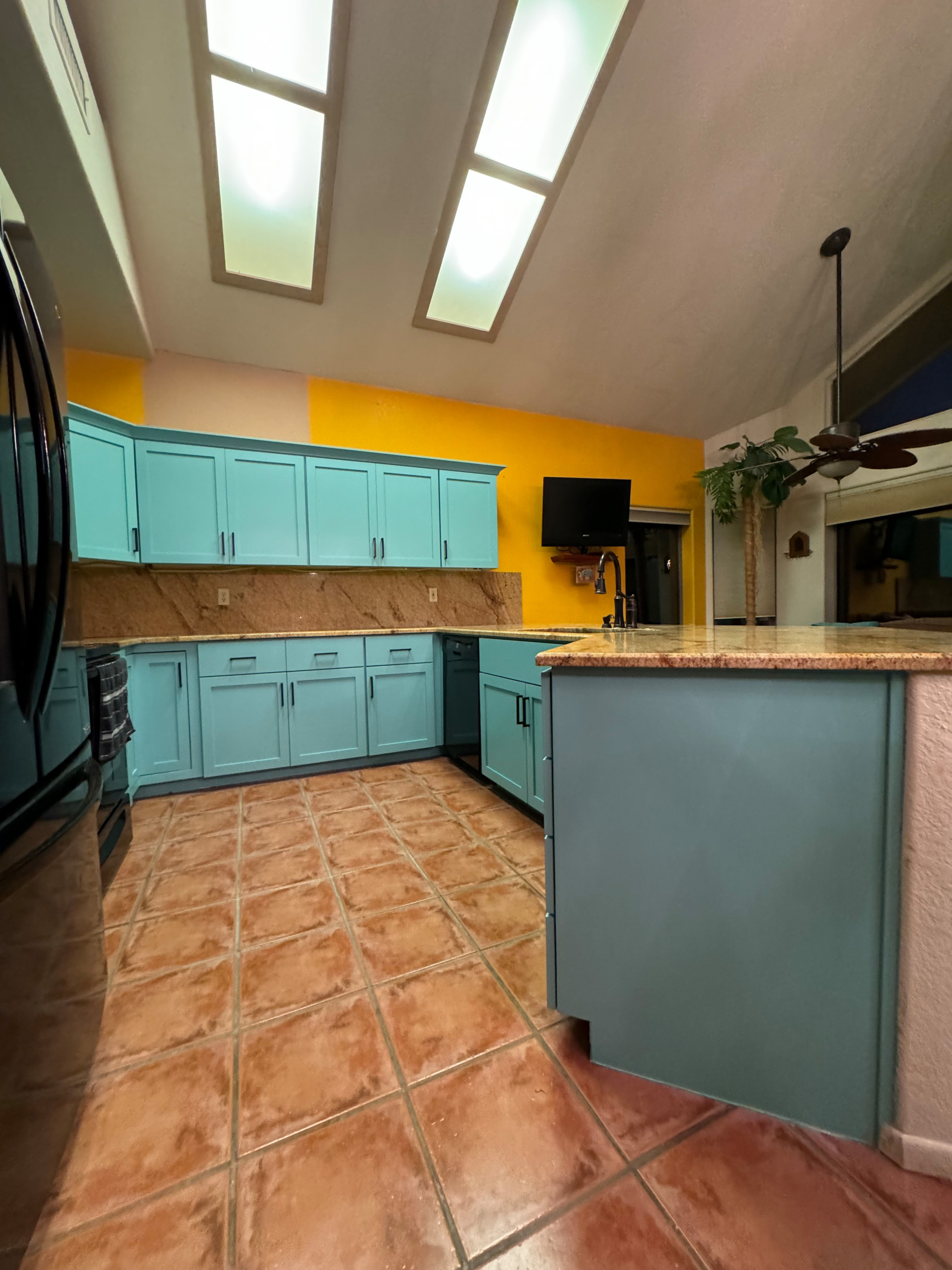 Teal Kitchen Cabinet Paint
