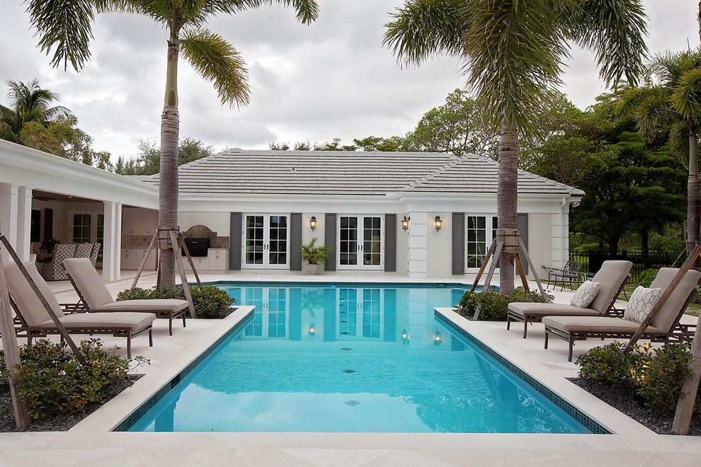 Photo of a traditional pool in Miami.