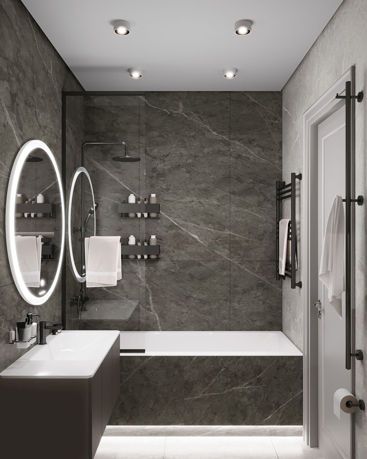 Дизайн интерьера квартиры с открытой террасой в жилом комплексе "Тармо"