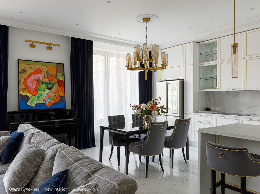 Квартира на Крестовском в стиле современная классика - 125 м²