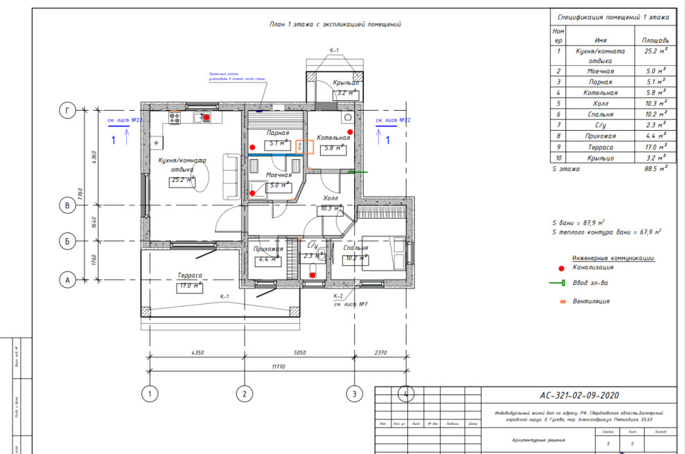 КР ИЖС Дом/баня "5ifteen"