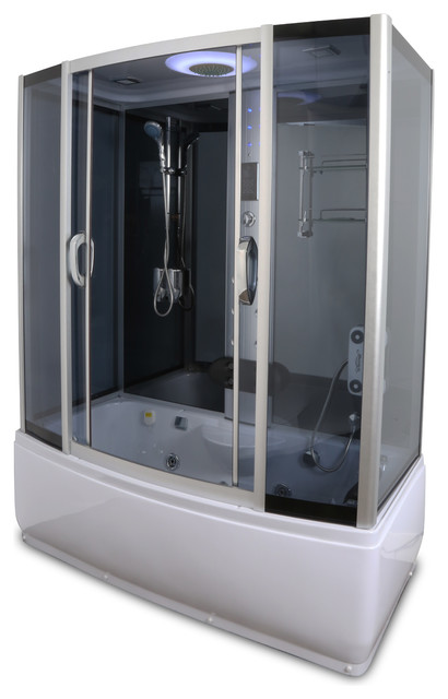 Steam Shower Y9007 Enclosure With Whirlpool Tub Base Bluetooth