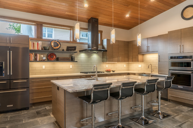 Mountain Contemporary trendy-koekken