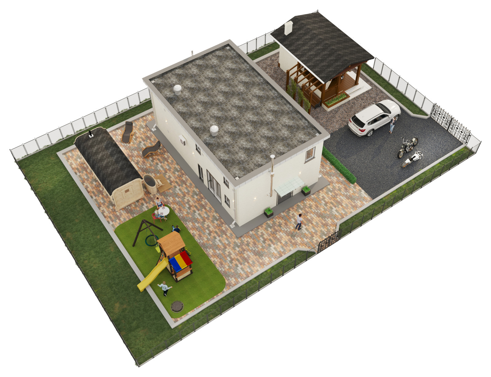 Частный дом 168 м2 в посёлке Романово-Лайф, Подмосковье