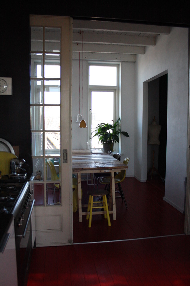 This is an example of an eclectic kitchen in Amsterdam.