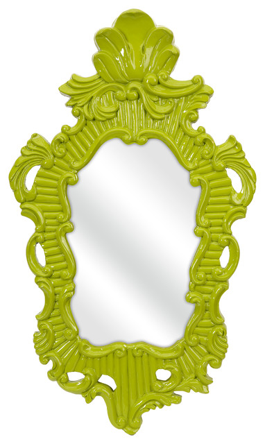 Finely Green Baroque Wall Mirror