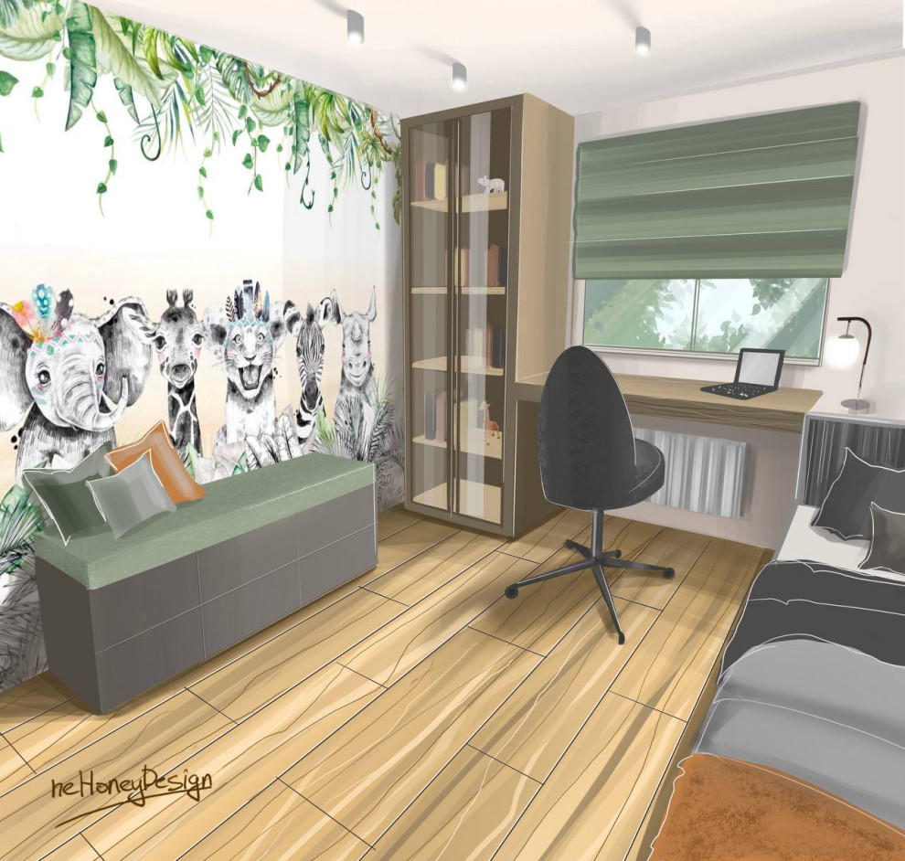 Детская комната с обоями на заказ