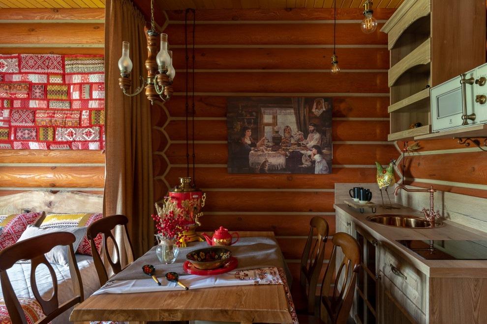 Дом из сруба. Русский исторический дизайн.