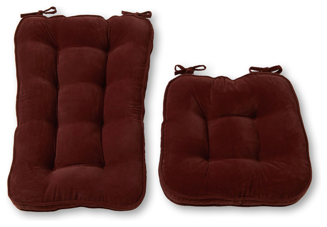 GREENDALE HOME FASHIONS Jumbo Rocking Hyatt Fabric Chair Cushion Set