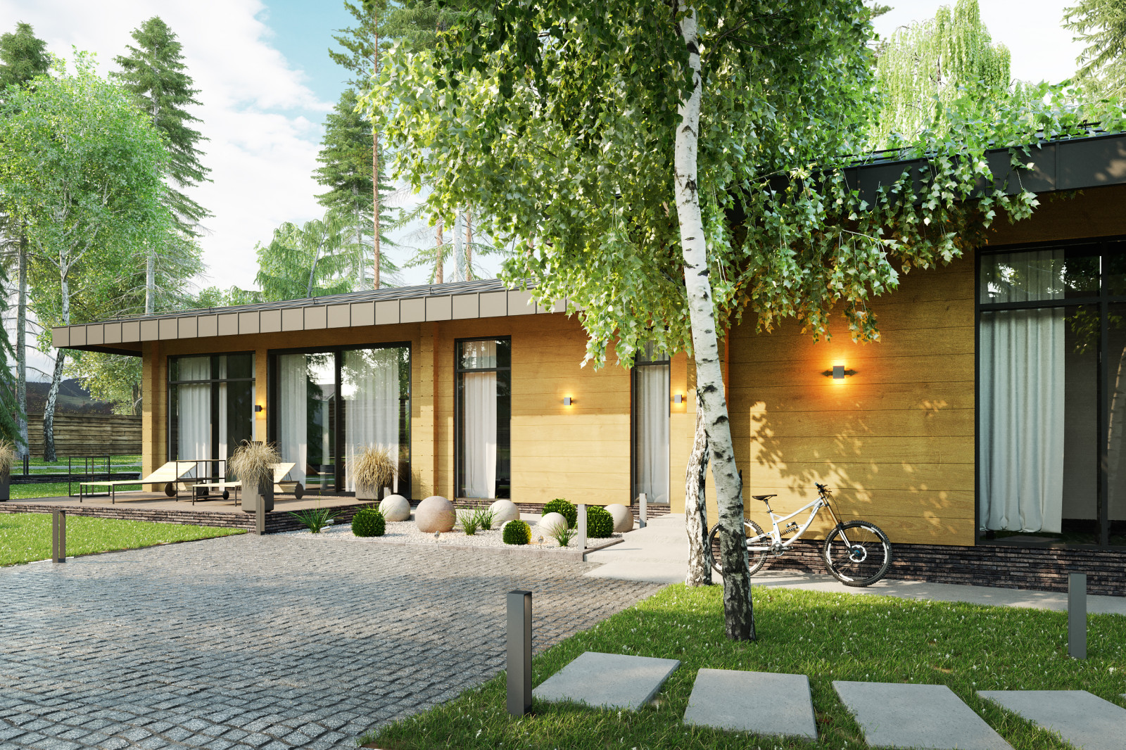 Яркий интерьер дачи на Дубровке