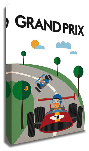 Grand Prix by Tomas Design, Print on Canvas, Ready to Hang