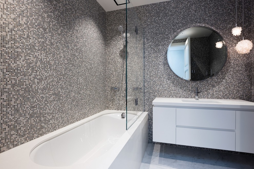 Modernes Badezimmer in Auckland
