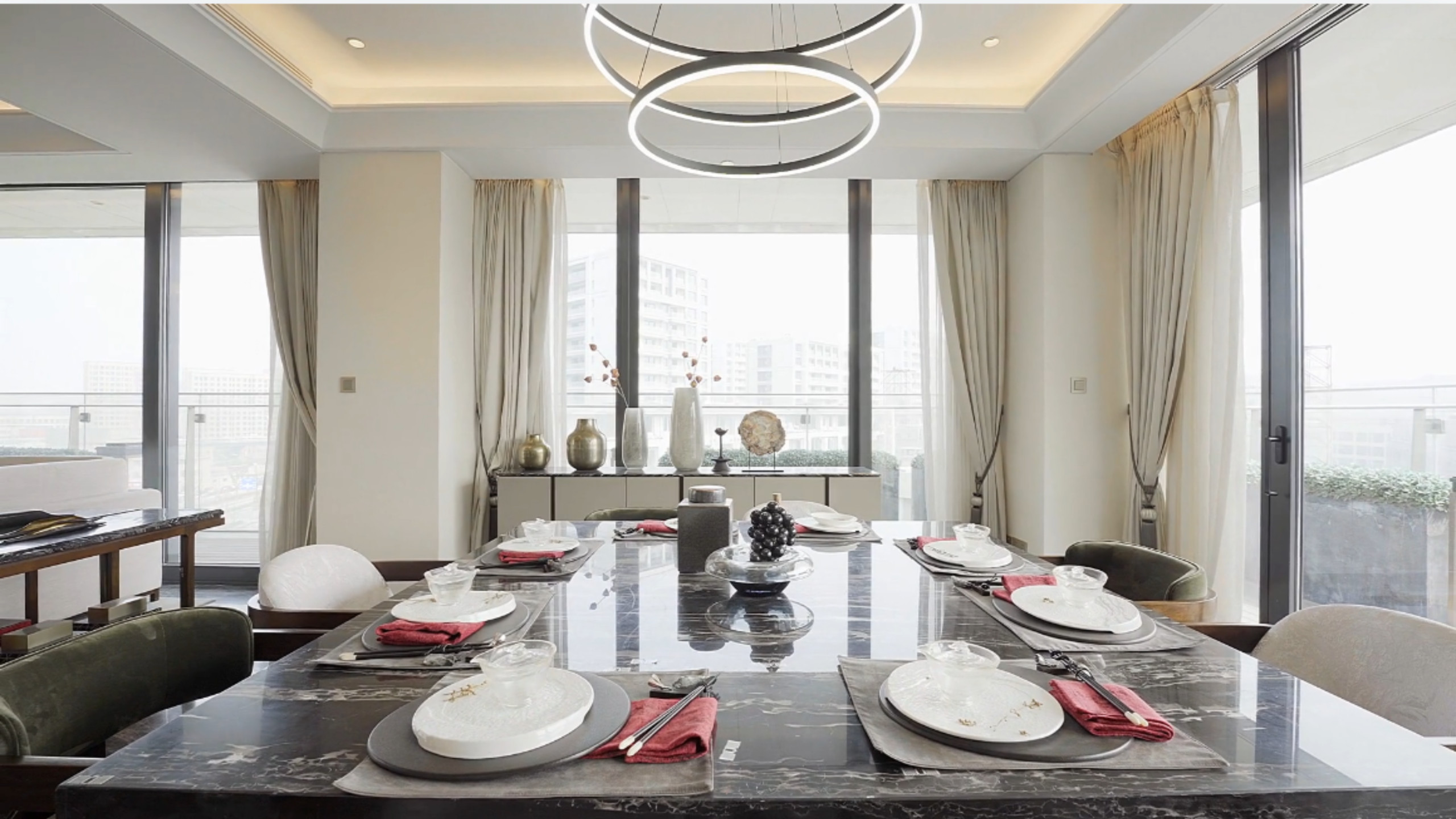Sleek Modern Dining Room with Elegant Accents