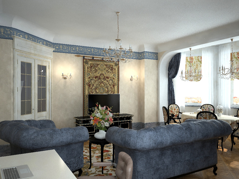 Интерьер в синих тонах