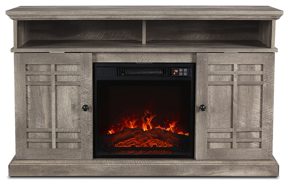 Belleze Electric Fireplace Tv Stand Media Console With Storage Belleze Electric Fireplace Tv Stand