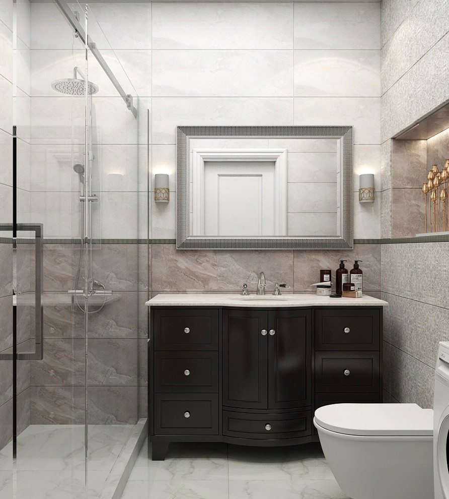 Санузел в стиле современной классики