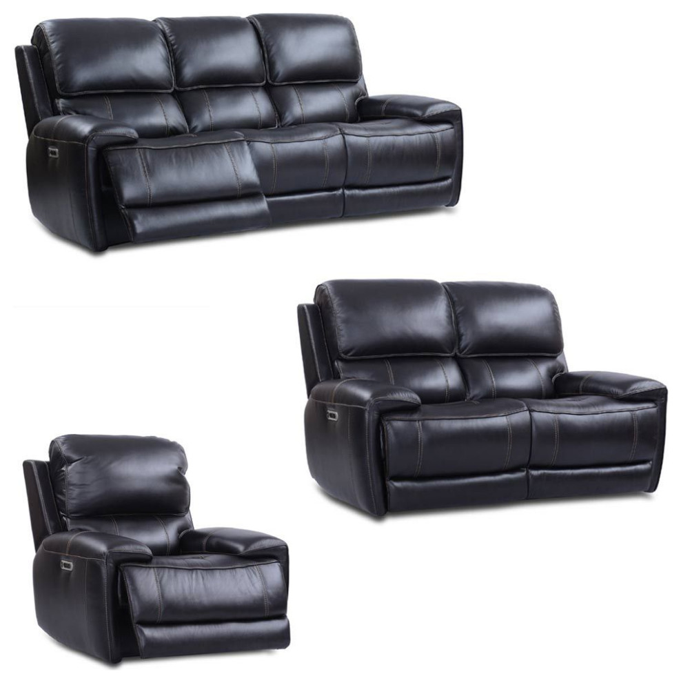 Empire 3 Piece Power Living Room Set In Verona Blackberry