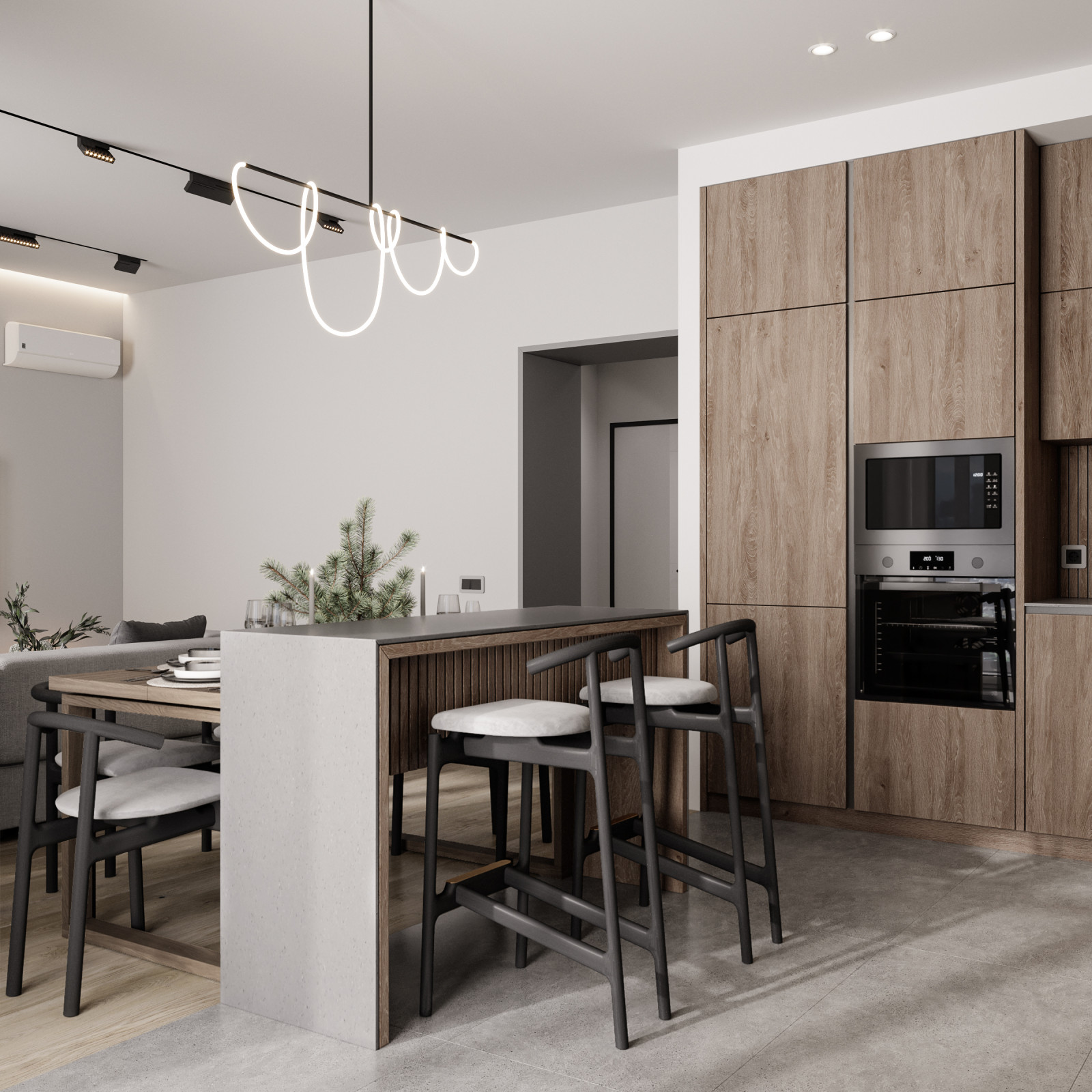 Минималистичный интерьер квартиры в Красноярске