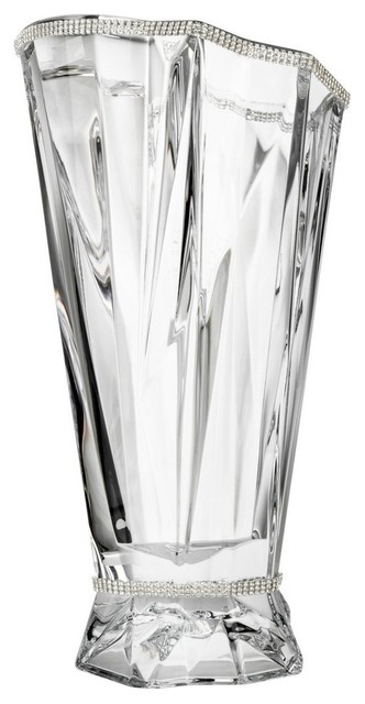 Swarovski Jeweled Crystal Vase Inlaid With Crystals 14