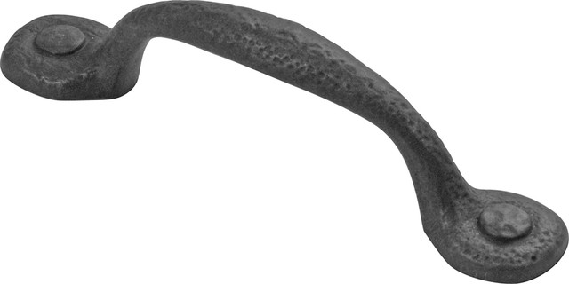 Refined Iron Cabinet Pull 3 Traditional And Drawer Refined Cabinet Pull Black Iron 3