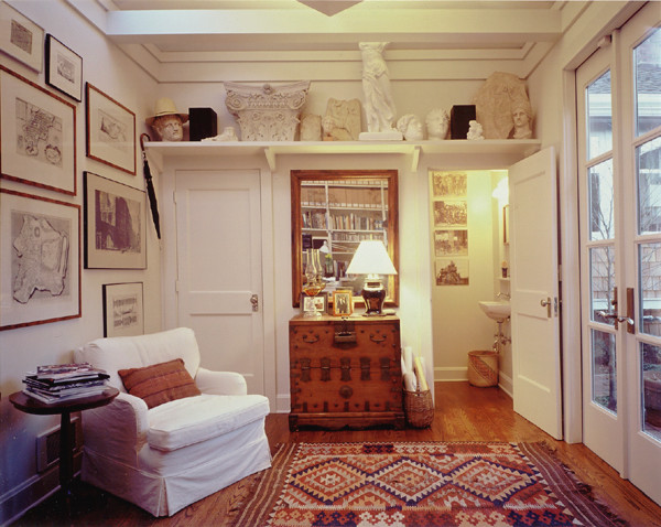 Inspiration for a craftsman home office remodel in Seattle