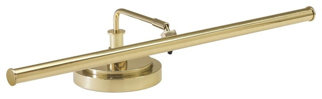 Upright Piano Lamp 19" LED in Polished Brass