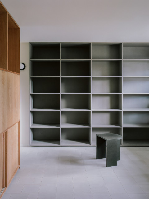 Bow House modern-vardagsrum