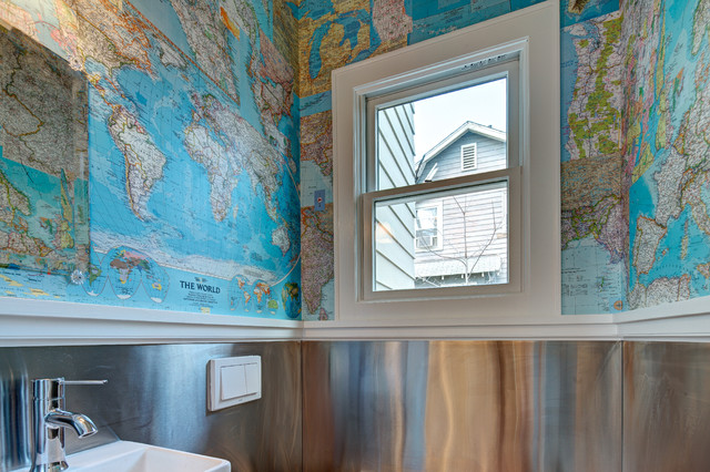 Home design - small eclectic home design idea in New York