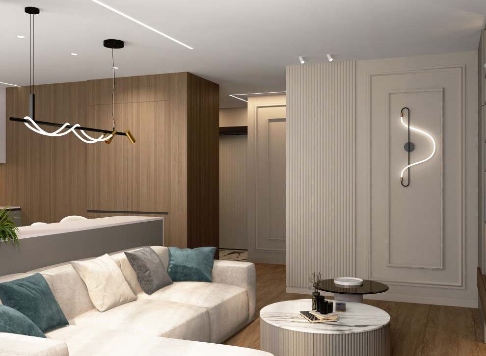 Кухня-гостиная в современном стиле г. Дзержинск