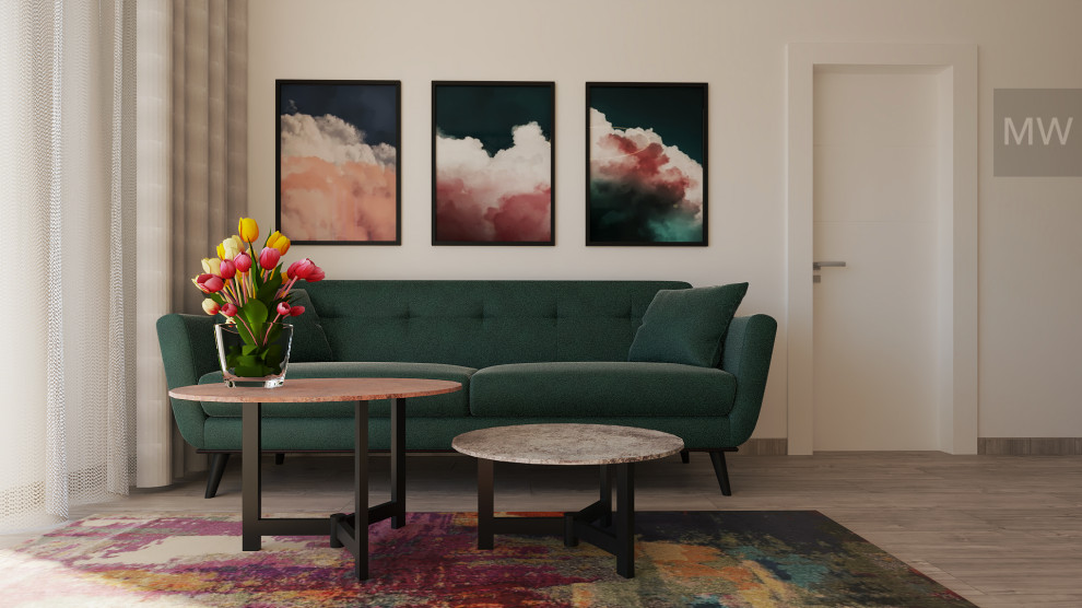 Eklektisches Wohnzimmer in Berlin