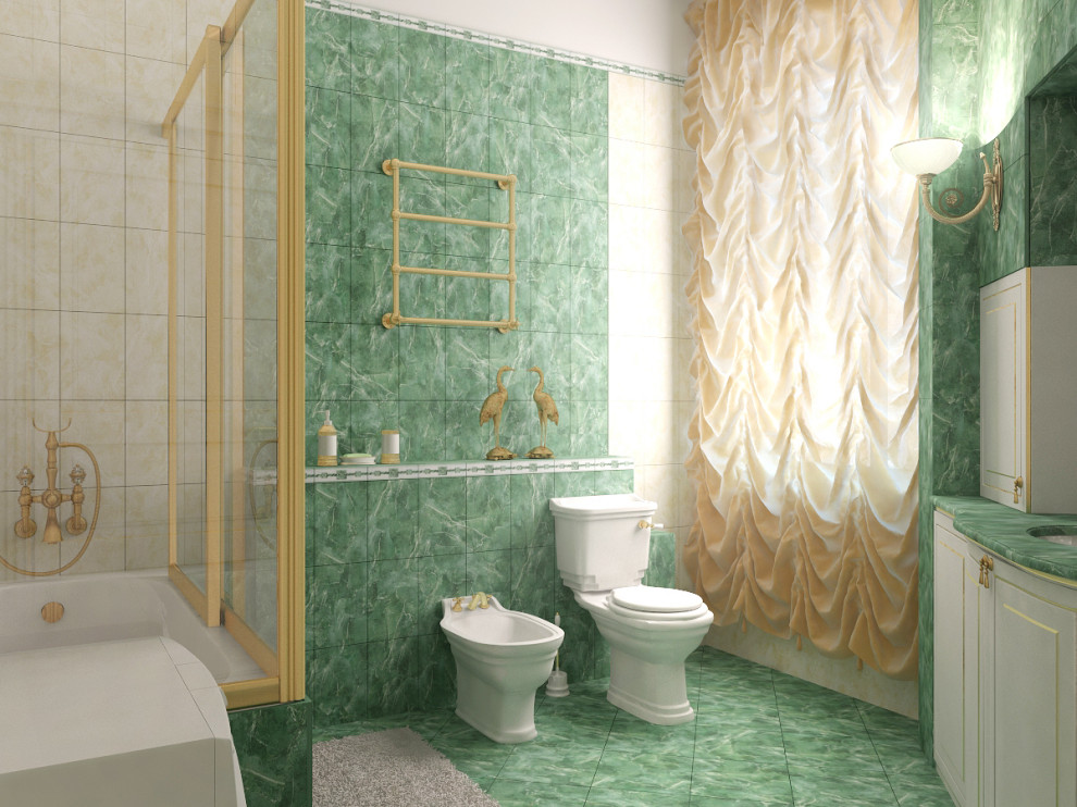 Санузел в классическом стиле