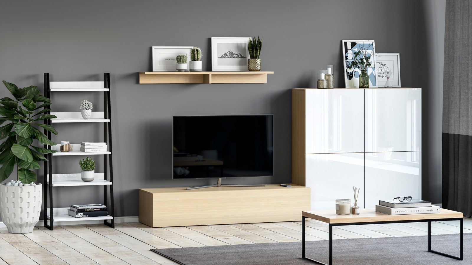 Визуализация Спальни для современной молодой семьи