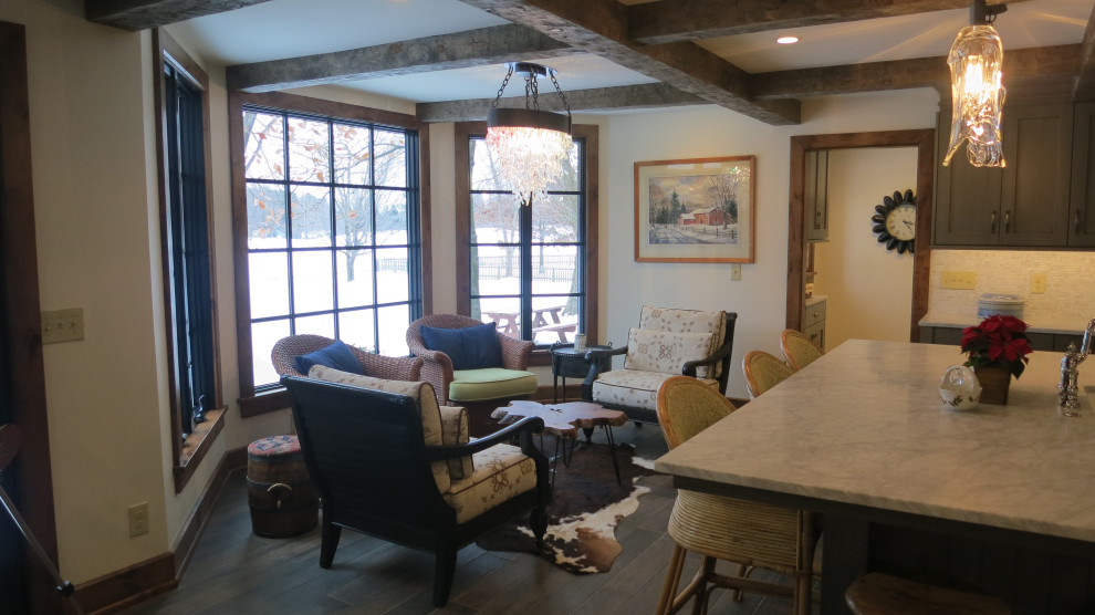 Kitchen - rustic kitchen idea in Cleveland