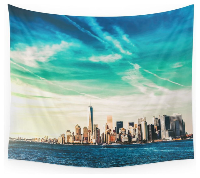 Society6 NYC Skyline Wall Tapestry Contemporary Tapestries by