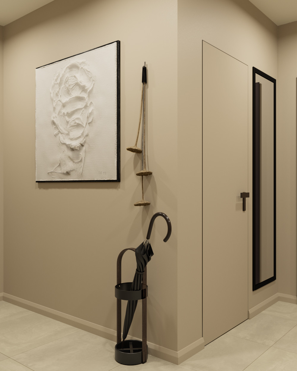 Проект двухкомнатной квартиры в Воронеже  Площадь: 75,2 м2.