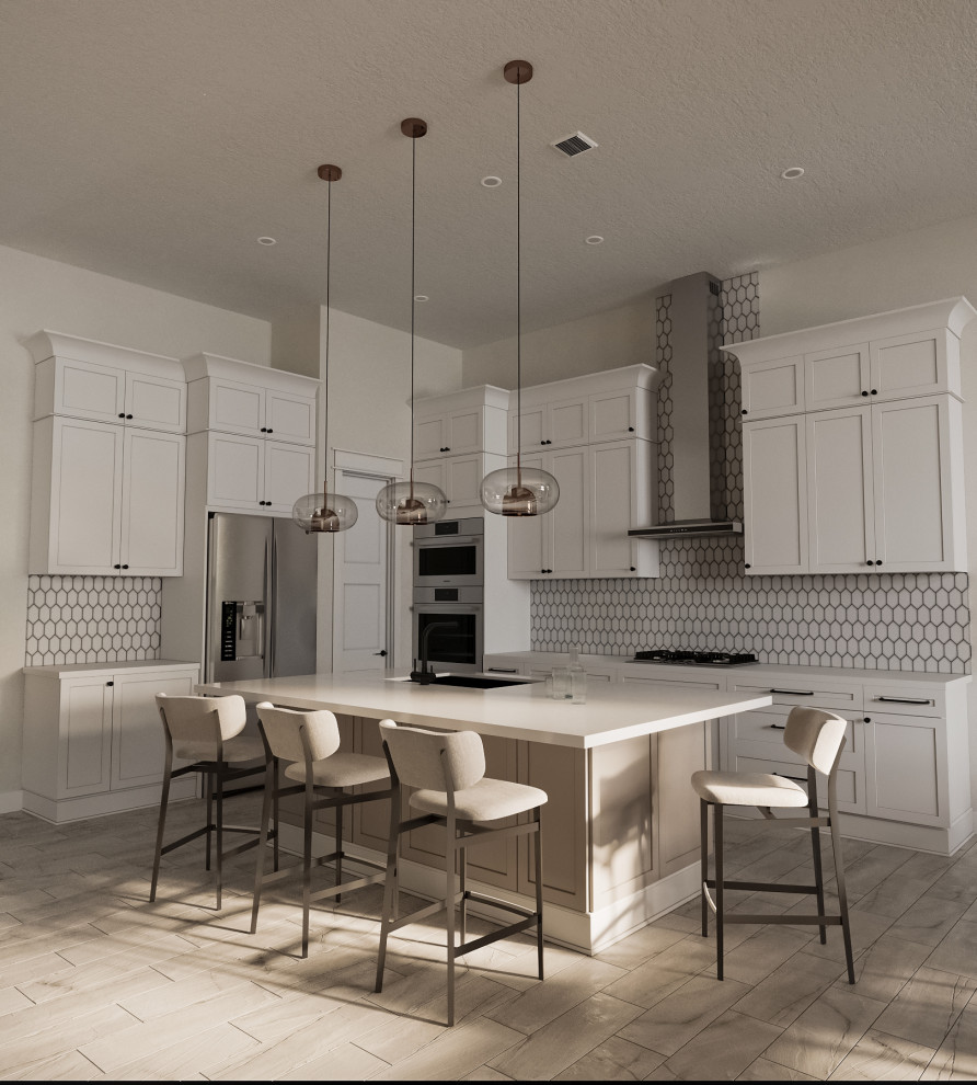 Дизайн дома во Флориде в стиле эклектика