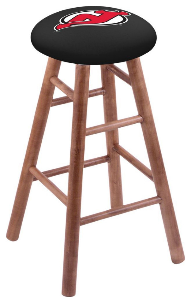 Holland RC New Jersey Devils 24" Swivel Maple Counter Stool Medium