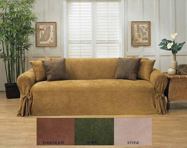Heavy Microsuede Sofa Slipcover