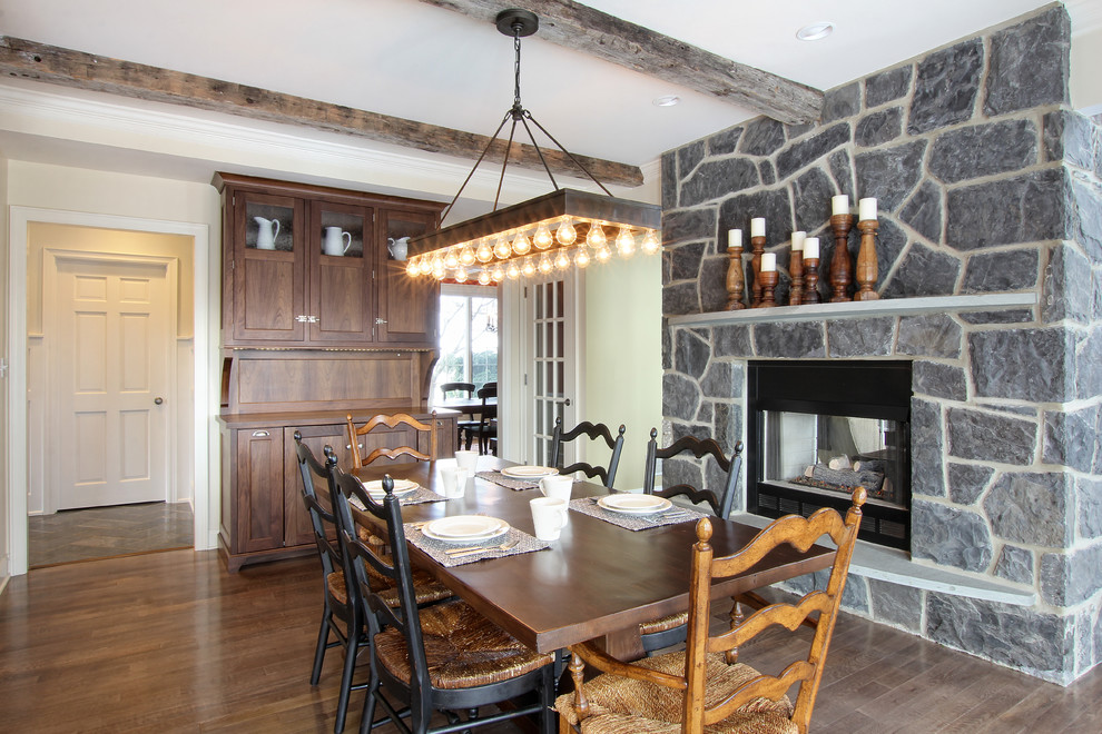 Mountain style dining room photo in Philadelphia