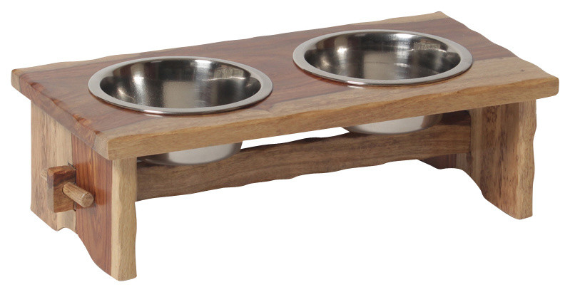 Small "Rustic" Elevated Pet Feeder