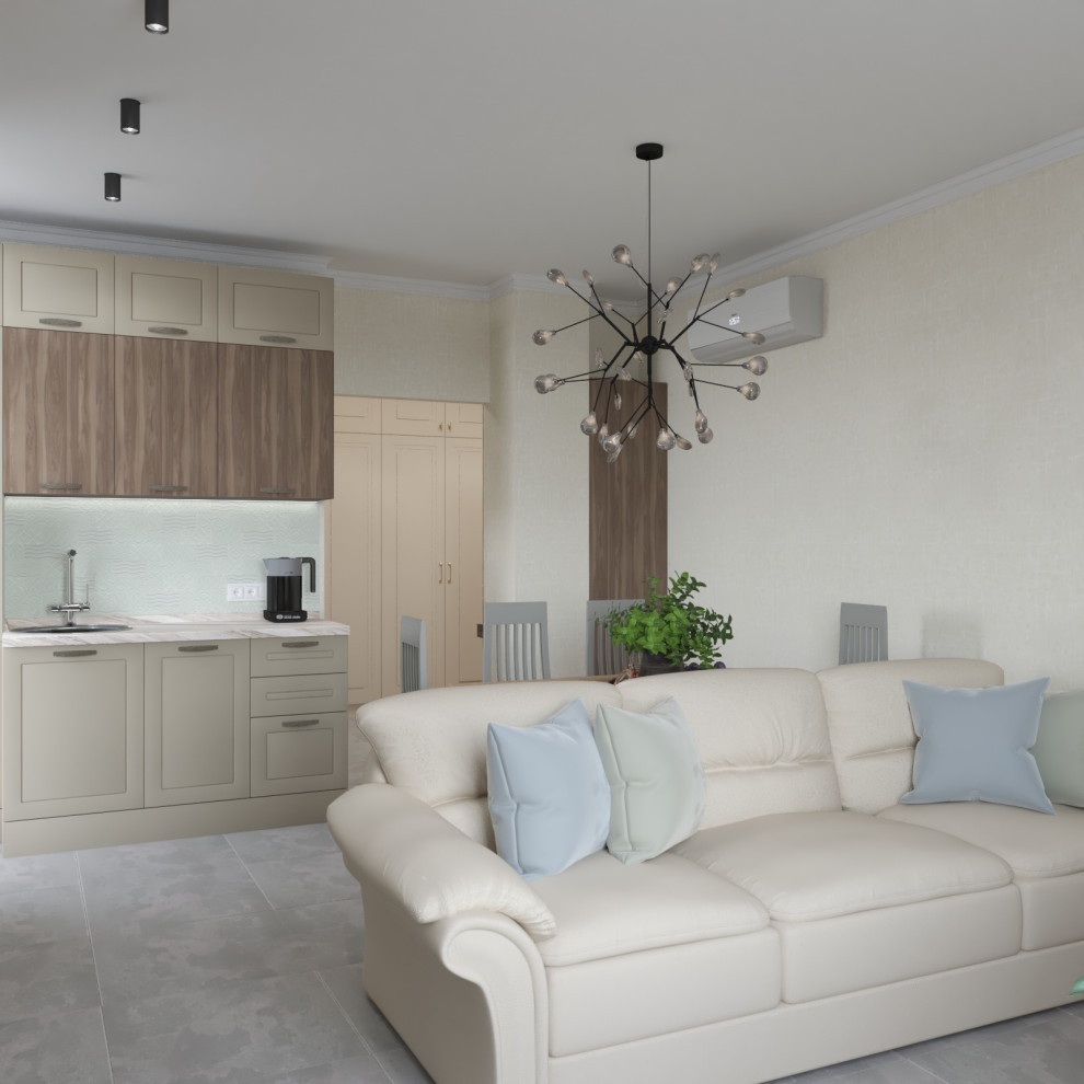 Двухкомнатная квартира в стиле сдержанной неоклассики