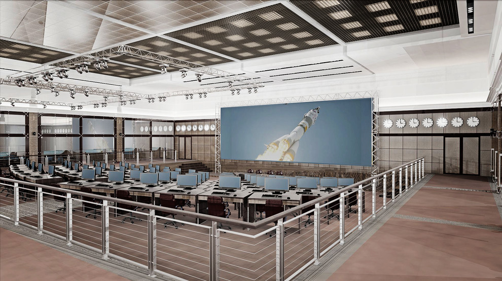 Проект интерьеров современного военного офиса